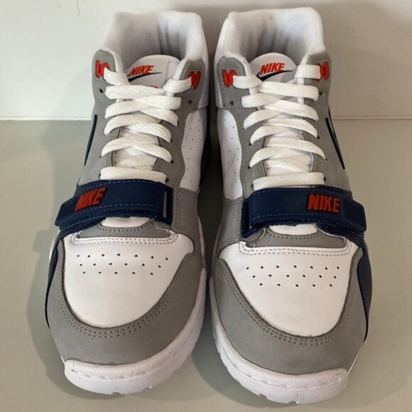 Nike Air Trainer 1 White Midnight Navy Medium Grey Size 9.5 - Picture 2 of 13